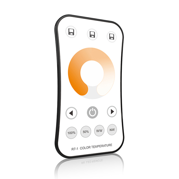 1 Zone RF 2.4G LED Color Temperature Remote R7-1 For CCT LED Strip Light 1 Zone RF 2.4G LED Color Temperature Remote R7-1 For CCT LED Strip Light